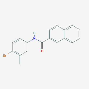 molecular formula C18H14BrNO B5732374 N-(4-bromo-3-methylphenyl)-2-naphthamide 