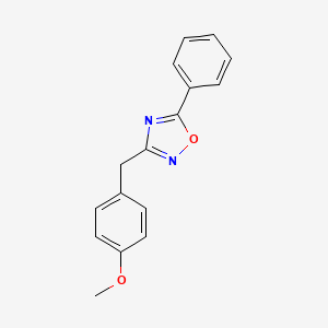 molecular formula C16H14N2O2 B5732384 3-(4-methoxybenzyl)-5-phenyl-1,2,4-oxadiazole 