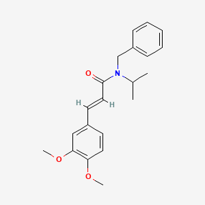 molecular formula C21H25NO3 B5732401 N-benzyl-3-(3,4-dimethoxyphenyl)-N-isopropylacrylamide 