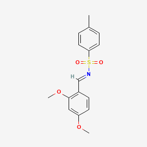 molecular formula C16H17NO4S B5732413 N-(2,4-dimethoxybenzylidene)-4-methylbenzenesulfonamide 