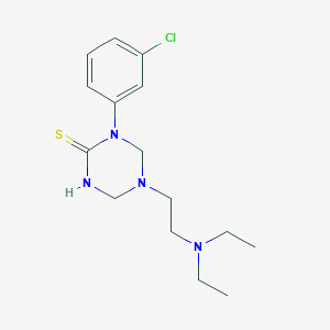 1-(3-chlorophenyl)-5-[2-(diethylamino)ethyl]-1,3,5-triazinane-2-thione