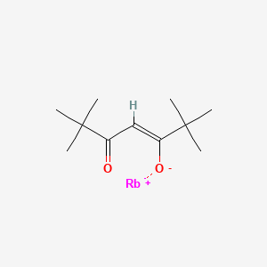 molecular formula C11H19O2Rb B573244 2,2,6,6-Tetramethyl-3,5-heptanedionato Rubidium CAS No. 166439-15-2