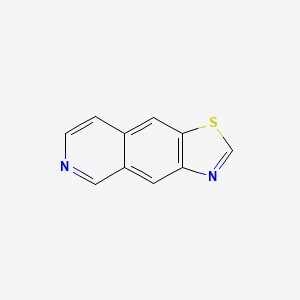 molecular formula C10H6N2S B573245 [1,3]Thiazolo[5,4-G]isoquinoline CAS No. 193342-78-8