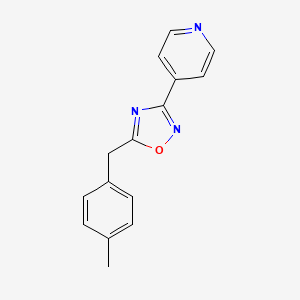 4-[5-(4-methylbenzyl)-1,2,4-oxadiazol-3-yl]pyridine