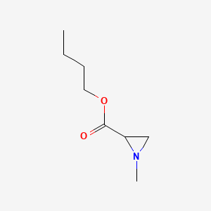 molecular formula C8H15NO2 B573246 Butyl 1-methylaziridine-2-carboxylate CAS No. 167156-73-2