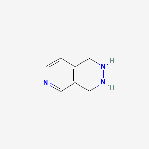 molecular formula C7H9N3 B573250 1,2,3,4-Tetrahydropyrido[3,4-d]pyridazine CAS No. 161034-61-3