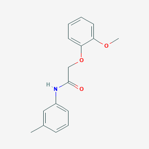 molecular formula C16H17NO3 B5732521 2-(2-methoxyphenoxy)-N-(3-methylphenyl)acetamide 