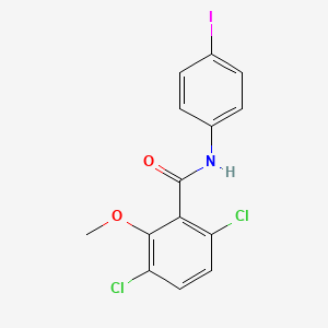 3,6-dichloro-N-(4-iodophenyl)-2-methoxybenzamide