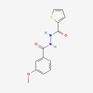 molecular formula C13H12N2O3S B5732548 N'-(3-methoxybenzoyl)-2-thiophenecarbohydrazide 