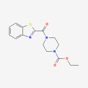 ethyl 4-(1,3-benzothiazol-2-ylcarbonyl)-1-piperazinecarboxylate