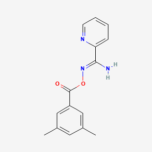 N'-[(3,5-dimethylbenzoyl)oxy]-2-pyridinecarboximidamide