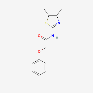 molecular formula C14H16N2O2S B5732566 N-(4,5-dimethyl-1,3-thiazol-2-yl)-2-(4-methylphenoxy)acetamide 