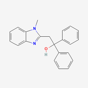 molecular formula C22H20N2O B5732571 2-(1-methyl-1H-benzimidazol-2-yl)-1,1-diphenylethanol CAS No. 5573-17-1