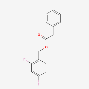 molecular formula C15H12F2O2 B5732606 2,4-difluorobenzyl phenylacetate 