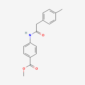molecular formula C17H17NO3 B5732617 methyl 4-{[(4-methylphenyl)acetyl]amino}benzoate 