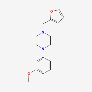 molecular formula C16H20N2O2 B5732619 1-(2-furylmethyl)-4-(3-methoxyphenyl)piperazine 