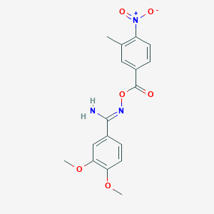 3,4-dimethoxy-N'-[(3-methyl-4-nitrobenzoyl)oxy]benzenecarboximidamide