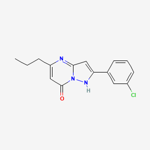 2-(3-chlorophenyl)-5-propylpyrazolo[1,5-a]pyrimidin-7-ol