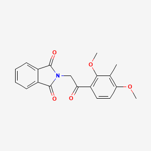 molecular formula C19H17NO5 B5732640 2-[2-(2,4-dimethoxy-3-methylphenyl)-2-oxoethyl]-1H-isoindole-1,3(2H)-dione 
