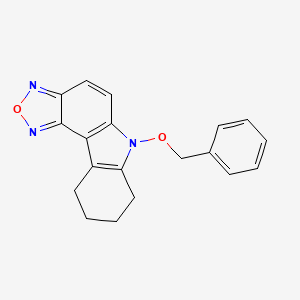 molecular formula C19H17N3O2 B5732687 6-(benzyloxy)-7,8,9,10-tetrahydro-6H-[1,2,5]oxadiazolo[3,4-c]carbazole 