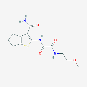 N-[3-(aminocarbonyl)-5,6-dihydro-4H-cyclopenta[b]thien-2-yl]-N'-(2-methoxyethyl)ethanediamide