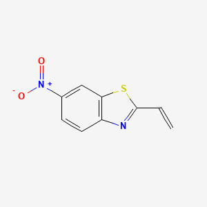 molecular formula C9H6N2O2S B573277 2-Ethenyl-6-nitro-1,3-benzothiazole CAS No. 195455-40-4