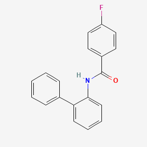 molecular formula C19H14FNO B5732770 N-2-biphenylyl-4-fluorobenzamide 