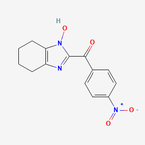 molecular formula C14H13N3O4 B5732810 (1-hydroxy-4,5,6,7-tetrahydro-1H-benzimidazol-2-yl)(4-nitrophenyl)methanone 