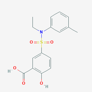 5-[Ethyl-(3-methylphenyl)sulfamoyl]-2-hydroxybenzoic acid