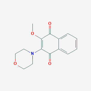 molecular formula C15H15NO4 B5732830 2-methoxy-3-(4-morpholinyl)naphthoquinone CAS No. 128937-74-6