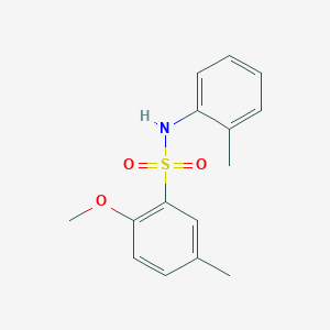 molecular formula C15H17NO3S B5732838 2-methoxy-5-methyl-N-(2-methylphenyl)benzenesulfonamide 