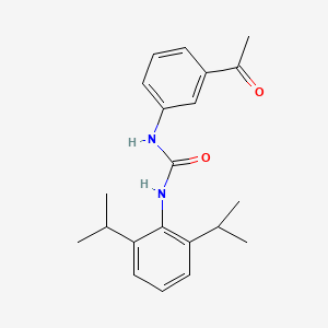 molecular formula C21H26N2O2 B5732850 N-(3-acetylphenyl)-N'-(2,6-diisopropylphenyl)urea 