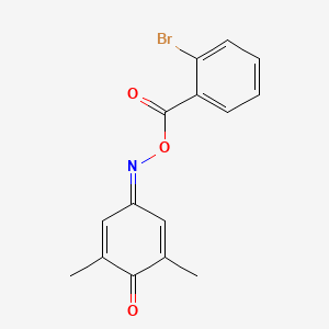 molecular formula C15H12BrNO3 B5732866 2,6-dimethylbenzo-1,4-quinone 4-[O-(2-bromobenzoyl)oxime] 