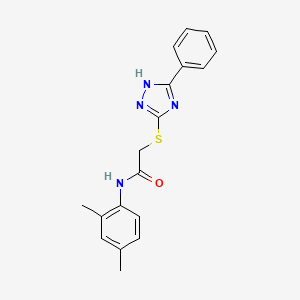 molecular formula C18H18N4OS B5732915 N-(2,4-dimethylphenyl)-2-[(5-phenyl-4H-1,2,4-triazol-3-yl)thio]acetamide 