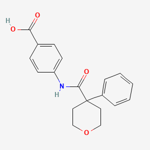4-{[(4-phenyltetrahydro-2H-pyran-4-yl)carbonyl]amino}benzoic acid