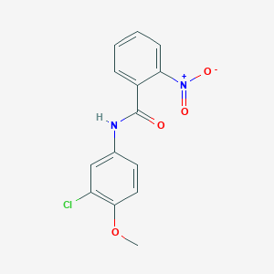 molecular formula C14H11ClN2O4 B5733012 N-(3-氯-4-甲氧基苯基)-2-硝基苯甲酰胺 