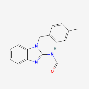 molecular formula C17H17N3O B5733014 N-[1-(4-methylbenzyl)-1H-benzimidazol-2-yl]acetamide 