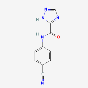 N-(4-cyanophenyl)-1H-1,2,4-triazole-5-carboxamide