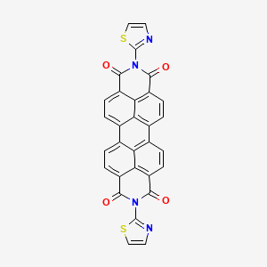 molecular formula C30H12N4O4S2 B573304 2,9-Di(1,3-thiazol-2-tl)anthra2,1,9-def:6,5,10-d'e'f'diisoquinoline-1,3,8,10-tetrone CAS No. 171915-93-8