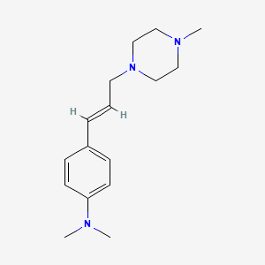 N,N-dimethyl-4-[(E)-3-(4-methylpiperazin-1-yl)prop-1-enyl]aniline