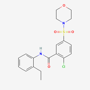 2-chloro-N-(2-ethylphenyl)-5-(4-morpholinylsulfonyl)benzamide