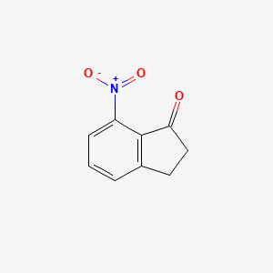 molecular formula C9H7NO3 B573310 7-Nitro-1-Indanone CAS No. 183061-37-2
