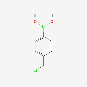 molecular formula C7H8BClO2 B573313 4-Chloromethylphenylboronic acid CAS No. 164413-77-8