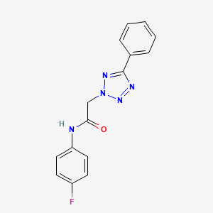 molecular formula C15H12FN5O B5733132 N-(4-fluorophenyl)-2-(5-phenyl-2H-tetrazol-2-yl)acetamide 