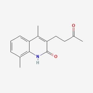 4,8-dimethyl-3-(3-oxobutyl)-2(1H)-quinolinone