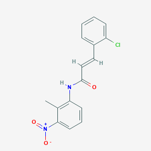molecular formula C16H13ClN2O3 B5733142 3-(2-chlorophenyl)-N-(2-methyl-3-nitrophenyl)acrylamide 