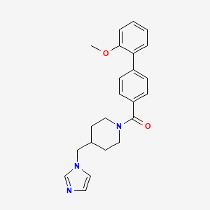 molecular formula C23H25N3O2 B5733151 4-(1H-imidazol-1-ylmethyl)-1-[(2'-methoxybiphenyl-4-yl)carbonyl]piperidine 