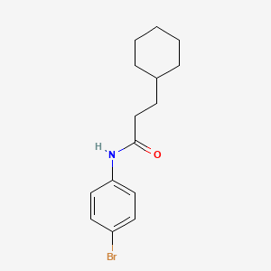 molecular formula C15H20BrNO B5733159 N-(4-bromophenyl)-3-cyclohexylpropanamide 