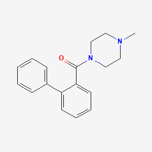 molecular formula C18H20N2O B5733163 1-(2-biphenylylcarbonyl)-4-methylpiperazine 