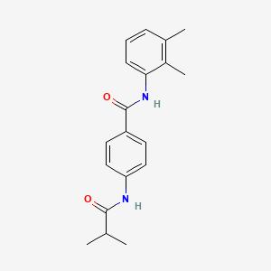 molecular formula C19H22N2O2 B5733168 N-(2,3-dimethylphenyl)-4-(isobutyrylamino)benzamide 